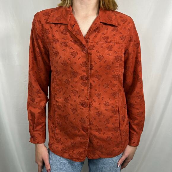 Vintage Draper’s & Damon’s Fall Leaf Jacket Size Small - Picture 3 of 9